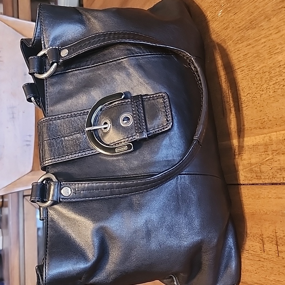 Coach SOHO Black Leather Shoulder Bag - Picture 16 of 16
